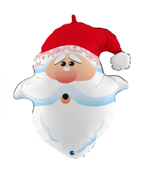 PALLONE MYLAR TESTA BABBO NATALE 26"/ 66CM 2