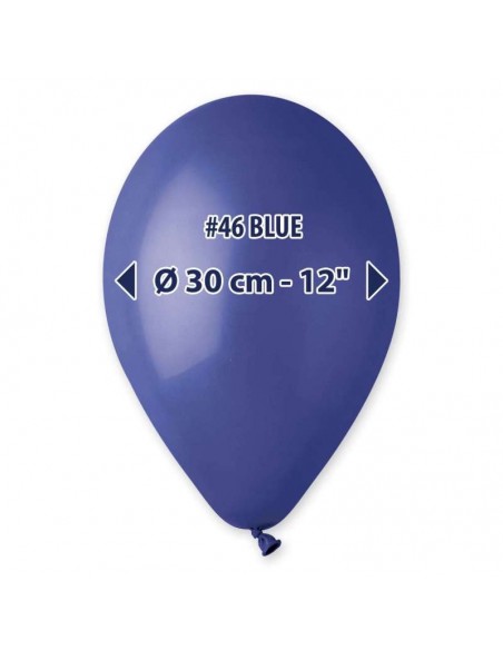 PALLONI LATTECE 12" PZ.100 BLU