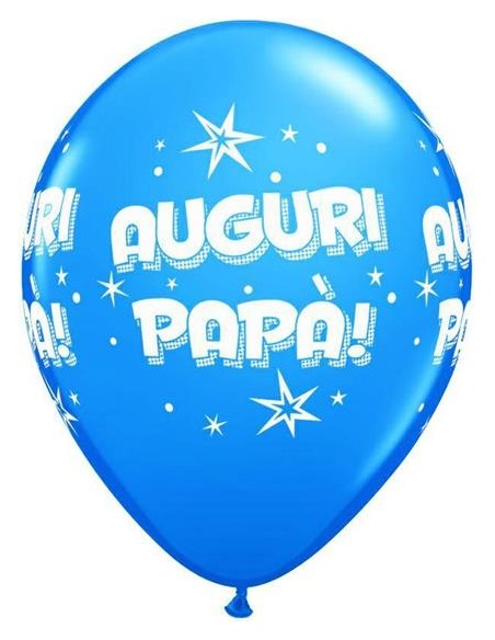 PALLONI LATTICE 12" ST. AUGURI PAPA' CELESTE/ BLU PZ.50 PALLONI LATTICE 12" ST. AUGURI PAPA' CELESTE/ BLU PZ.50
