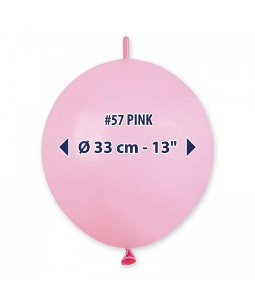 PALLONI LATTICE 13" LINK PAST.ROSA 100PZ 2