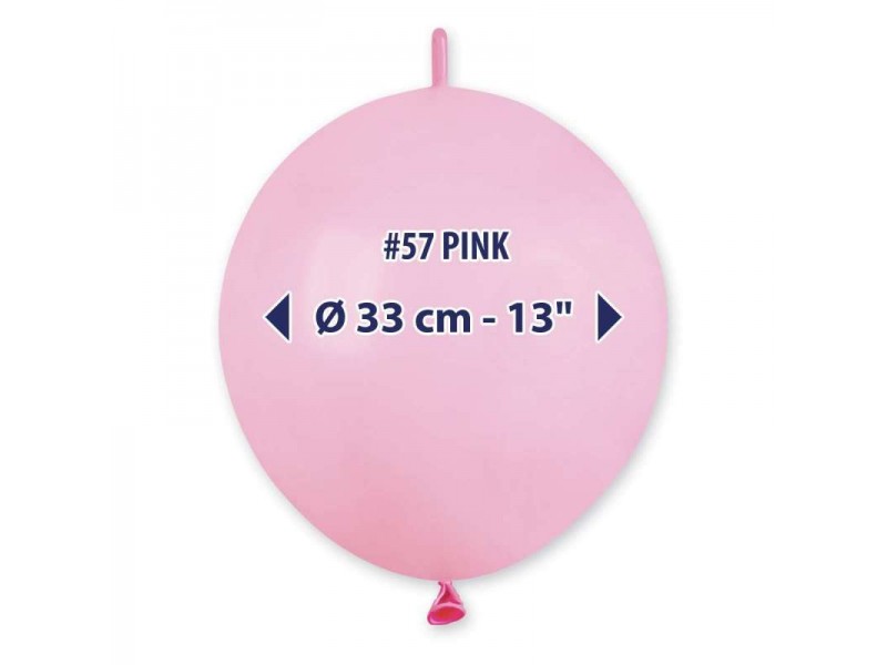 PALLONI LATTICE 13" LINK PAST.ROSA 100PZ