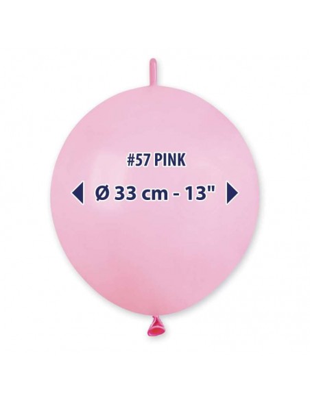 PALLONI LATTICE 13" LINK PAST.ROSA 100PZ