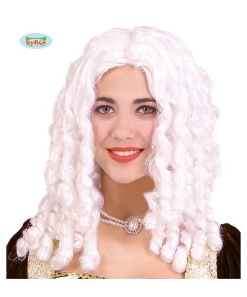 PARRUCCA BOCCOLI BIANCA