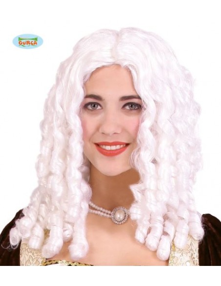 PARRUCCA BOCCOLI BIANCA