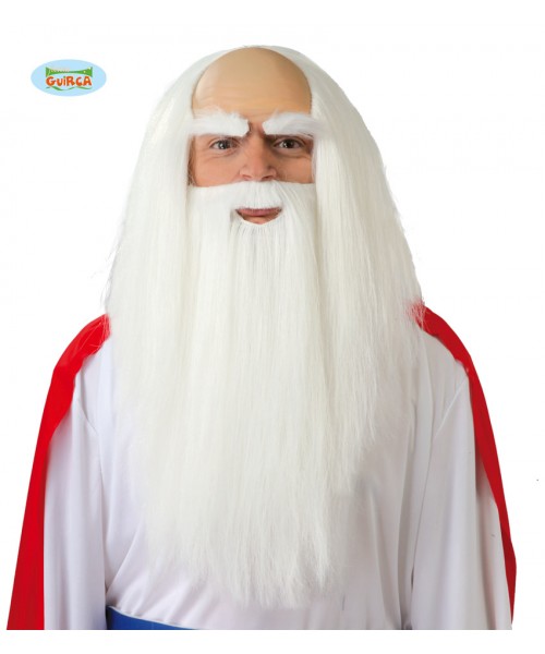 PARRUCCA DRUIDO SACERDOTE CON BARBA LUNGA 2