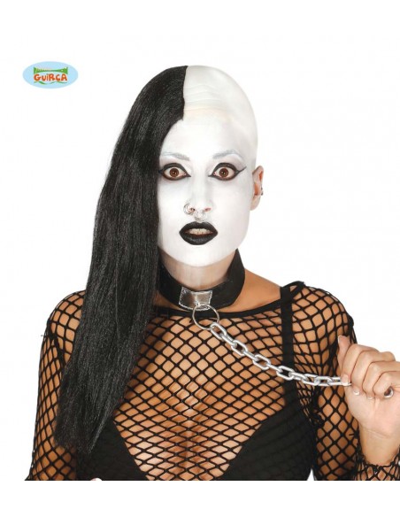 PARRUCCA META' NERA PUNK
