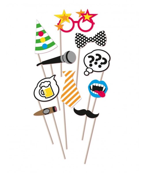 PHOTO BOOTH PROPS FESTA 10PZ 2