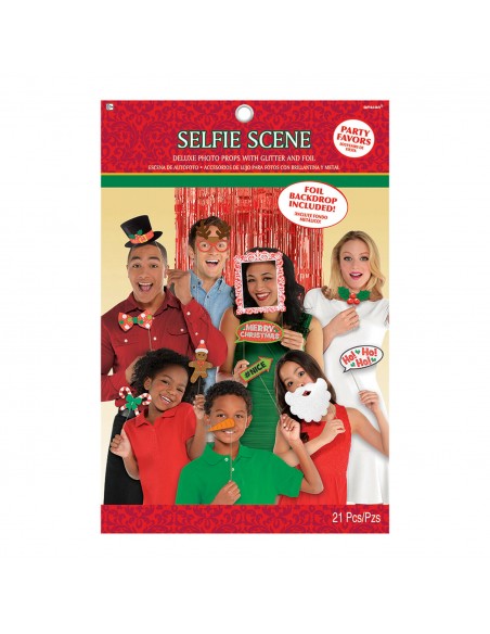 PHOTO PROPS 21PZ & BACKDROP CHRISTMAS