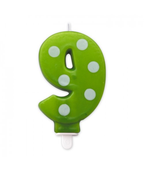 Cand. Numero 9 Pois Verde Mela