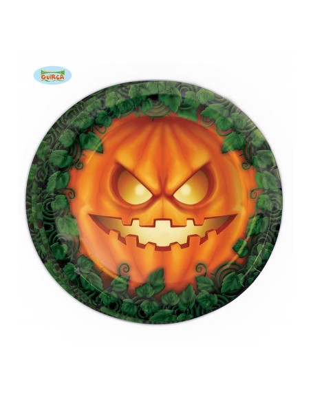 PIATTI CM.23 HALLOWEEN ZUCCA PZ. 8