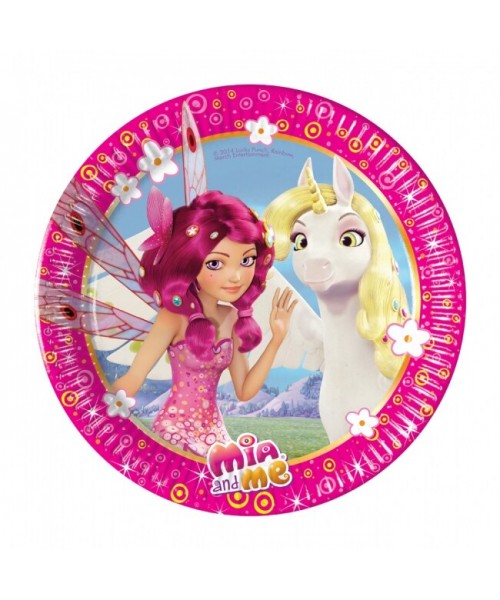 PIATTO 20 CM. 8 PZ MIA & ME 2