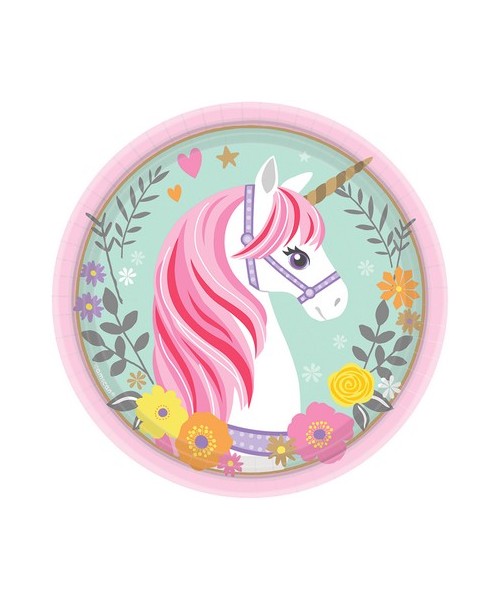 PIATTO 8PZ 18CM MAGICAL UNICORN 2
