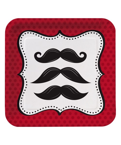 PIATTO CM. 18 BAFFI MUSTACHE 8PZ 2