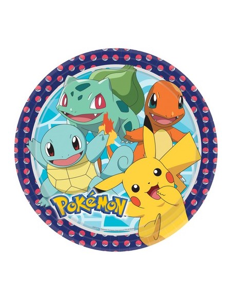 PIATTO CM. 18 PZ. 8 POKEMON