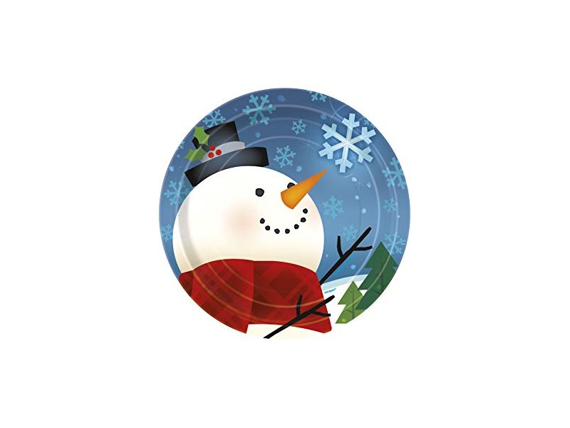 PIATTO PZ.8 JOYFUL SNOWMAN 18CM
