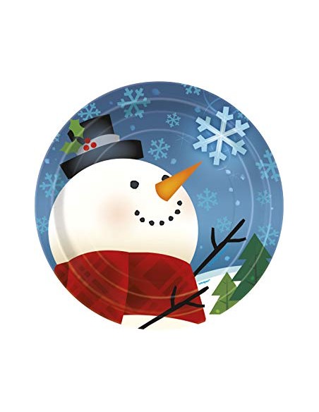 PIATTO PZ.8 JOYFUL SNOWMAN 18CM