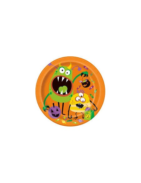 PIATTO SILLY HALLOWEEN MONSTERS 22CM 8PZ