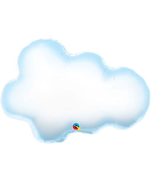 S/SHAPE MYLAR 30" PUFFY CLOUD 2