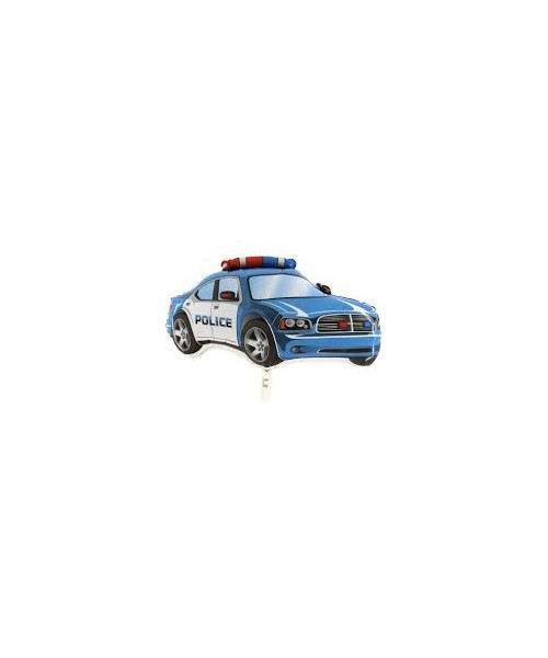 S/SHAPE POLICE CAR BLU CM90/36" 2