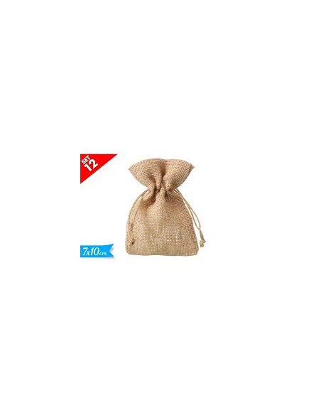 SACCHETTO JUTA 7X10CM 12PZ