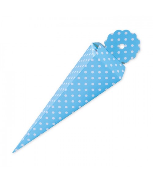 25 SCATOLINE CONO QUADR.POIS TURCHESE