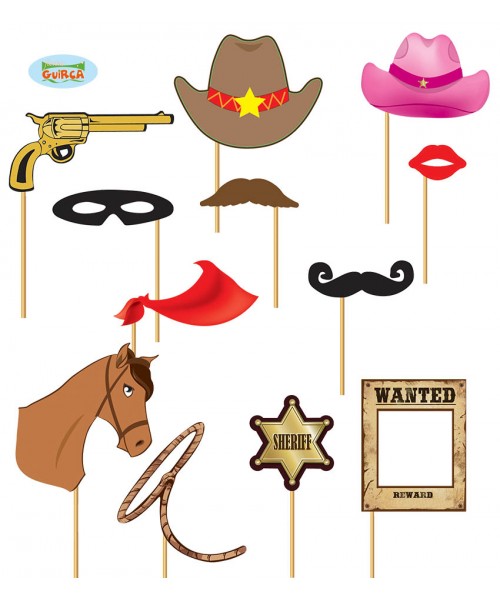 SET PHOTO PROPS COWBOY 12 PCS. 2