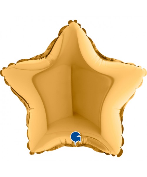STELLA MYLAR STAR GOLD 9" CM. 23 2