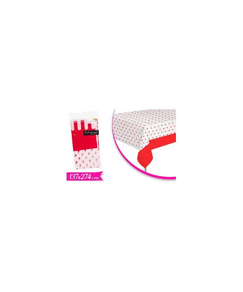 TOVAGLIA 137*275CM ROSSO POIS 2