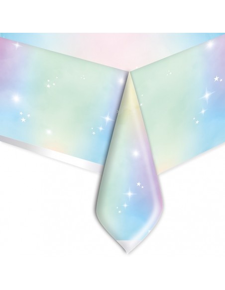 Tovaglia in plastica Iridiscente soft rainbow140x270cm Tovaglia in plastica Iridiscente soft rainbow140x270cm