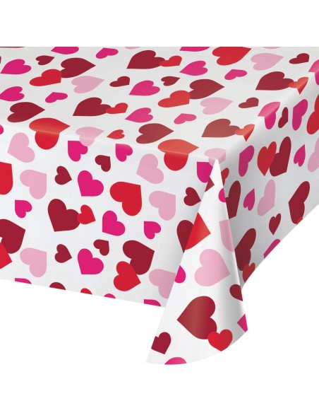 TOVAGLIA PLAST. WATERCOLOR HEARTS 137X259