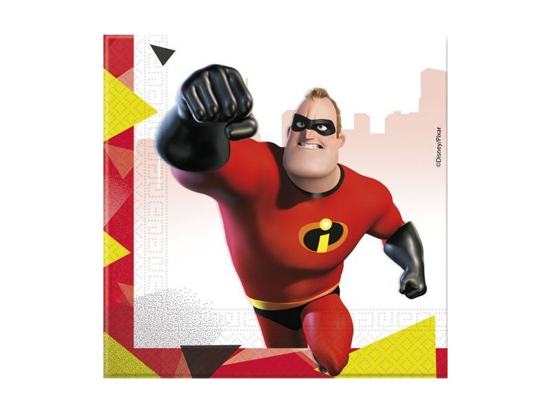 TOVAGLIOLO 33X33 20PZ INCREDIBLES 2