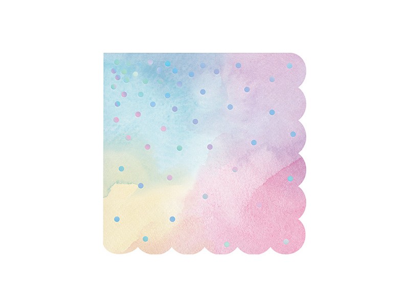 TOVAGLIOLO IRIDESCENTE ROSA 25X25CM 16PZ