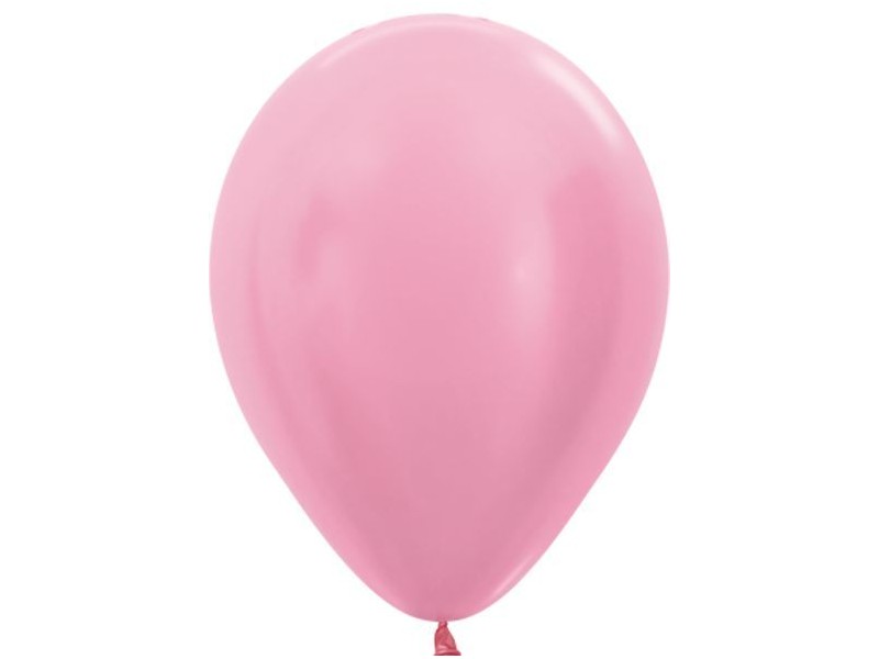 PALLONE LATTICE ROSA PERL. 5" 100PZ