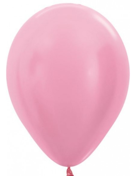 PALLONE LATTICE ROSA PERL. 5" 100PZ