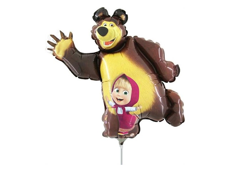 PALLONE MINI SHAPE MASHA E ORSO CM. 35