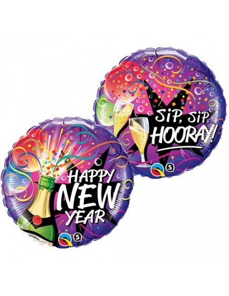 PALLONE MYLAR 18''NEW YEAR CM. 45