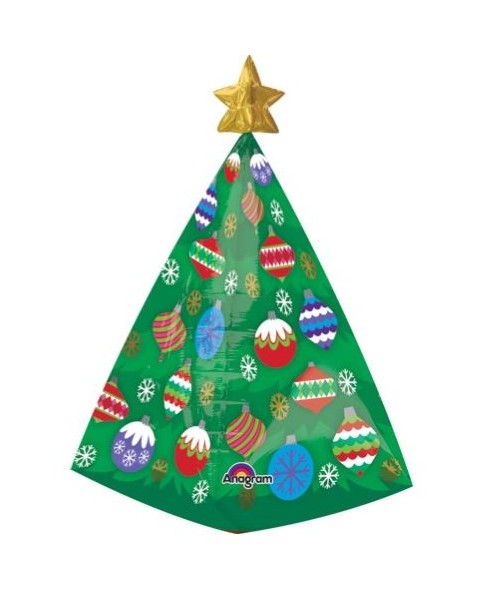 PALLONE MYLAR ALBERO DI NATALE 3D CM. 38X73 2
