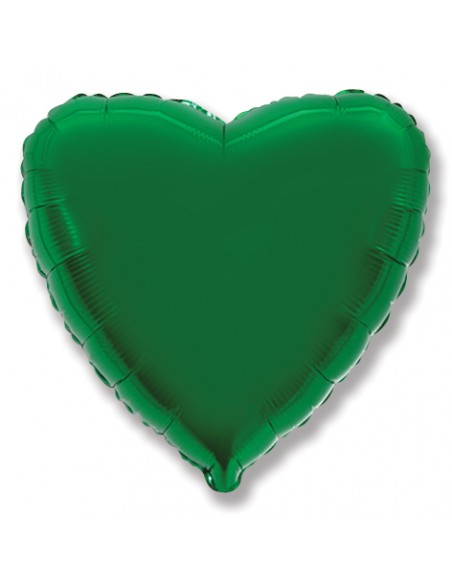 PALLONE MYLAR HEART 18" VERDE 45CM PALLONE MYLAR HEART 18" VERDE 45CM