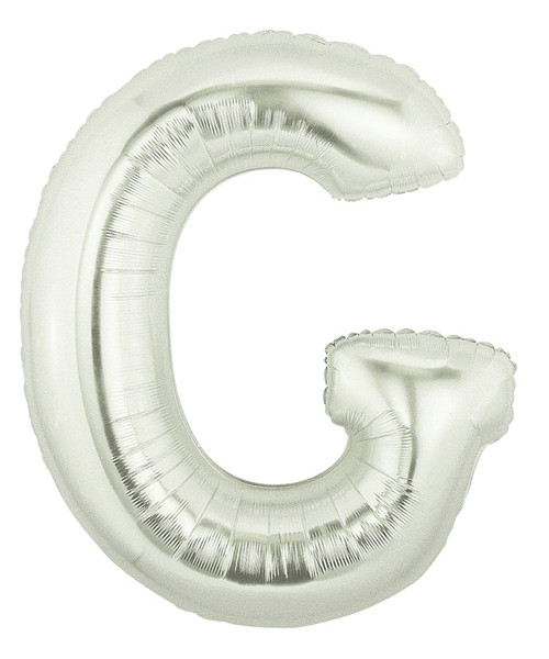 PALLONE MYLAR LETTERA "G" ARGENTO 35CM 2