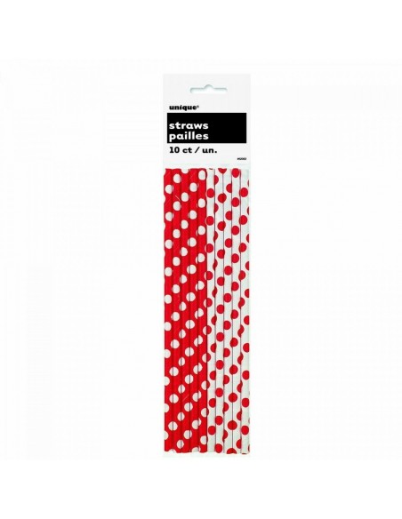 10 CANNUCCE IN CARTA POIS ROSSO 10 CANNUCCE IN CARTA POIS ROSSO