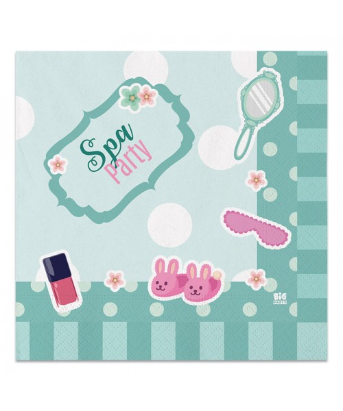 20 Tovaglioli 33 x 33 cm Spa Party 2