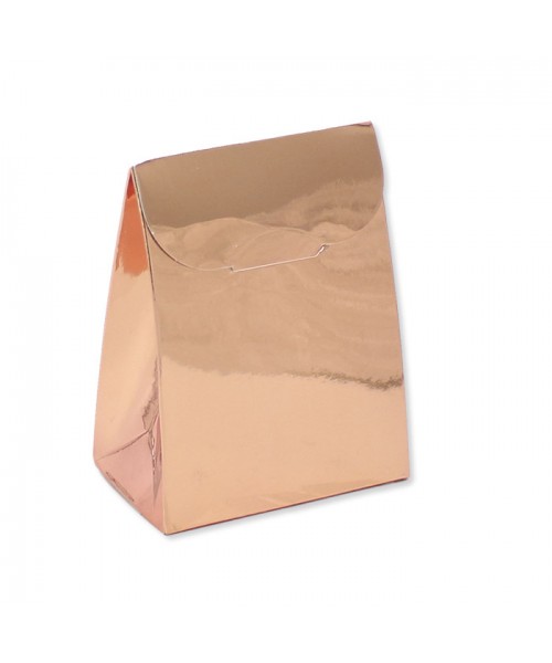 25 SCAT.SACCHETTO ROSE GOLD METAL CM.6X8X3,5 2