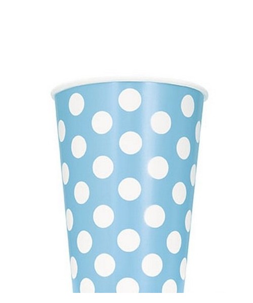 BICCHIERE 355ML CELESTE POIS BIANCHI PZ. 8 2