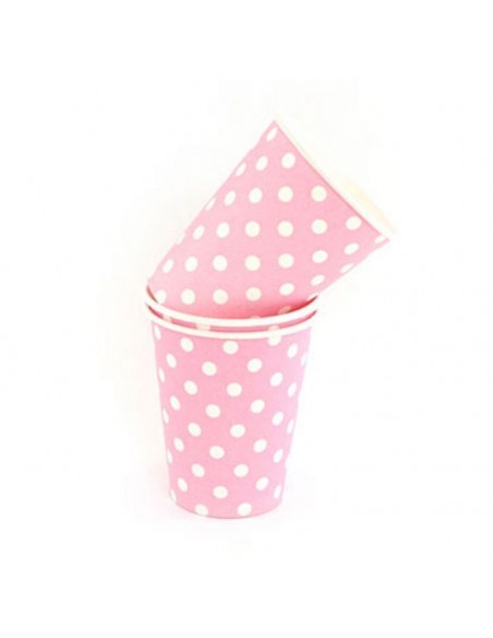 BICCHIERE CARTA POIS PZ. 6 ROSA 200ML