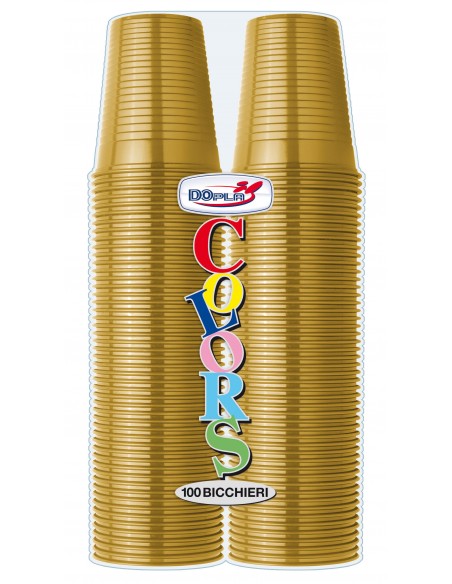 BICCHIERI 200CC ORO 100PZ