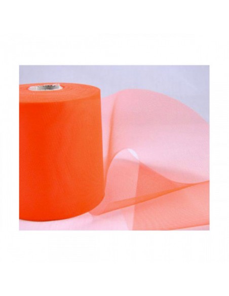BOBINA TULLE CM 12.5X100MT ARANCIO