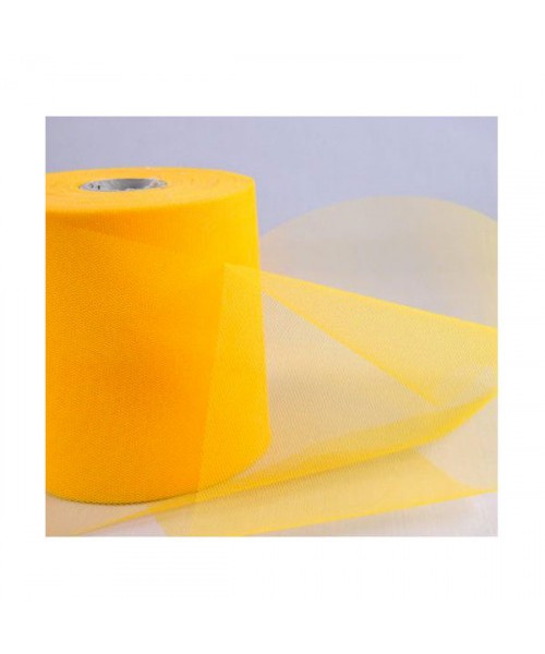 BOBINA TULLE CM 12.5X100MT GIALLO 2