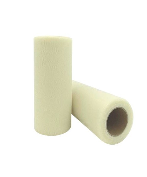 BOBINA TULLE CM 25X100MT AVORIO