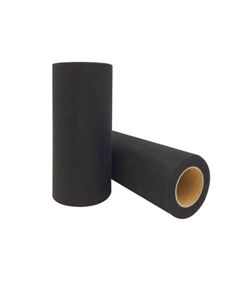 BOBINA TULLE CM 25X100MT NERO