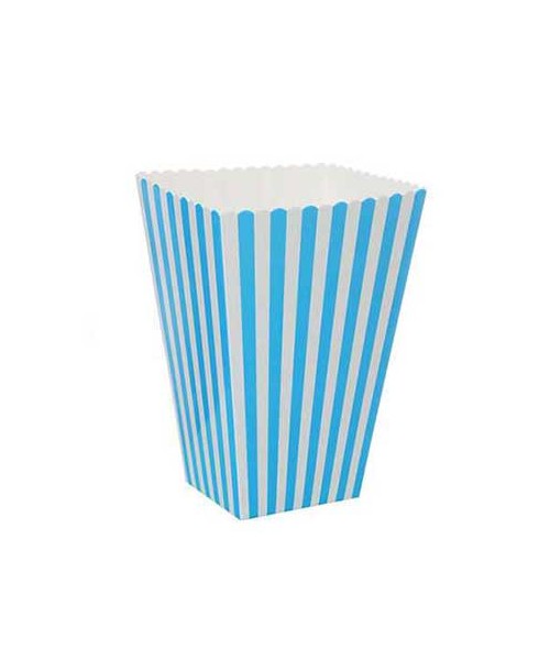 BOX POP CORN 3PZ CELESTE CM. 15X6,5X5,5 2